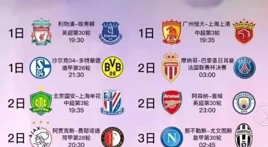 八支球队中